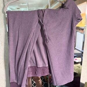 Zyia Lavender Thermal Pajama Set Size Large